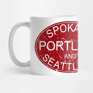 Distressed Spokane, Portland & Seattle Railway Mug